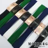 İzle Bantlar Strap 20mm Yüksek Kaliteli Siyah Beyaz Yeşil Mavi Renk Kauçuk Paslanmaz Çelik Toka Saat Aksesuarları Parçalar242c