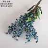 Decorative Flowers Artificial Berry Branch Bouquet Garland Accessories Blue Berries Stems Foam Fake Plants For Home Christmas Decoration