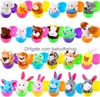 24 Style Easter Pendant Rabbit Egg Set Doll Pendant Plush 3x7CM