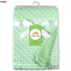 Berber Fleece Winter Warm Soft born s Infant Baby Swaddle Muslin Blankets Diapers Bedding Sets Size 100x70cm 240106