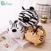 1 pz morbido peluche tigre peluche cuscino animali del fumetto zebra bambola kawaii giù giocattoli di cotone per bambini regalo di natale 240105