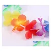 Ghirlande di fiori decorativi Ups Leis hawaiani Articoli per feste Ghirlanda Collana Colorf Fancy Dress Hawaii Bea Drop Delivery Home Garden Dhj8N