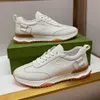 Nuove scarpe casual sportive da uomo in tessuto goffrato in pelle bovina