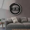 Led 3D Technology Wall Clock Luminous Digital Electronic Mute Temperature Date Multi-Function Jump Second Clock Home Decoration H1319j