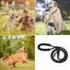 犬の首輪ナイロンリーシュ反射夜安全なロープ耐久性のある快適な強い牽引力大きな小さな犬のトレーニングラン
