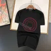 Mäns tee -skjorta designer Medusa Letterpress Casual Summer 100% Cotton Bowable Creas Motent Overized and Women's High Quality