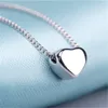 Pendant Necklaces Sliver Color Necklace For Women Heart Shaped Charms Choker Fashion Daily Jewelry