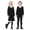 Famille correspondant tenues garçons filles velours col montant ensemble haut barboteuse famille correspondant vêtements enfants bébé adolescent automne hiver velours f7815625