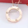 Collier de créateur Clssic Gold Pendentif Cous Bijoux Femme Double Bague Avoir Artisanat Exquis En Gros Designers Tendy Célèbre Marque Homme Chaîne