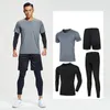 Heren Trainingspak Gym Fitness Compressie Basketbal Sportpak Kleding Hardlopen Joggen Sportkleding Oefening Workout Panty 240106