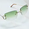 26% rabatt på solglasögon Mens Iced Out Designer Vintage Carter Diamond Sunglasstrådstrasser Nyanser för kvinnor Luxury Lentes de Sol Mujerkajia Ny