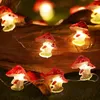Гирлянда в форме гриба, маленькая грибная сказочная лампа на батарейках, гирлянда из медной проволоки, подходящая для украшения садового фестиваля, рождественские украшения.