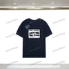 Xinxinbuy 2024 Homens Designer Tee Camiseta Cursive Assinatura Bordado Tripulação Pescoço Manga Curta Algodão Mulheres Preto Branco S-XL