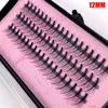 4 packslot pro 57 nœuds noirs coniques individuels faux cils extension de maquillage des cils oculaires Choisissez 8 mm 10 mm 12 mm 14 mm L1604 240105