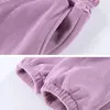 Kid Girls Loose Sweatpant Fleece Warm Trousers Brother Sister Straight Jogger Pant for Children Casual Sport Pants Boy Clothing 240106