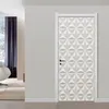 3D Stereo White Gypsum Texture Geometric Pattern Murals Wallpaper Modern Simple Living Room Home Decor PVC Art 3D Door Stickers T2274Q