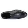 Qualität echtes Leder -Vintage -Derby für Männer Business Wear Resistant Dress Schuhe Reisen Sie das tägliche Leben