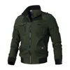 2023 Veste coupe-vent décontractée Solide Automne Militaire Slim Manteaux d'extérieur Mode Cargo Bomber Manteau d'extérieur pour homme Printemps 240105