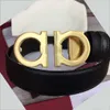 Cintura di design di alta qualità per uomo cinture in pelle originali larghezza 3,5 cm cintura con fibbia moda Cintura con fibbia in vera pelle double face con confezione regalo