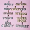 Benutzerdefiniertes Namensschild Baguette-Zirkon-Buchstaben-Anhänger mit Edelstahl-Seilkette Herren-Hip-Hop-Halskette Schmuck Geschenke für Sie 240106