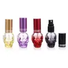 8 ml Personlig skalleform påfyllningsbar bärbar tom glas parfymflaska rese minitryck spray parfym flaska ny 230106