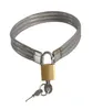 Mais recente fio de aço inoxidável escravo necklet pescoço anel metal colar restrição bondage bloqueio adulto bdsm produto jogos sexuais brinquedo para o sexo masculino 8351552