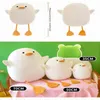 Cuddle Duck Doll Pillow Soft Cute Duck Plush Toys Cute Clip Ben Sleep Pillow Bed Super Soft Doll Big White Duck 240105