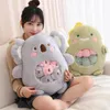 6 pièces petits jouets à l'intérieur mignon dessin animé animaux en peluche oreiller doux en peluche canapé coussin Homdecor oreiller 240105