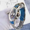 herenhorloge automatisch mechanisch horloge datum 47MM luxe horloge volledig roestvrij staal wit gezicht tourbillon klassieke stijl Super lichtgevende horloges skelet van hoge kwaliteit