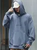 Felpe con cappuccio da uomo Felpe con cappuccio in cotone Felpa da uomo Primavera Autunno Moda Felpa con cappuccio allentata Marchio coreano Plain Hood Abbigliamento Y2K Donna Oversize Streetwear