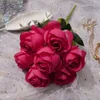 Ein Strauß von 7 süßen Rosen, Hochzeit, Straße, Simulation, Blumengarten, Landschaftsbau, Layout, Seidenblumen, Dekoration, Ornamente, KK