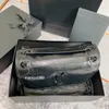 10A vintage luster Jakość projektant Niki Classic Flap Bag Kobiet Prostokątna torba oleju wosk olejowy Czarna skórzana torba krzyżowa 28cm pikowany portfel