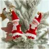 Decorazioni natalizie Novità Elfo di Natale Ornamento Ciondolo Albero Fascino Appeso Bambole decorative Bambini Regali per bambini Fy3966 Ls1017 Drop Dh56C