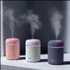 Luchtbevochtigers 300 ml luchtbevochtiger USB Trasonic Aroma etherische olie-diffuser Romantisch zacht licht Mini Cool Mist Maker Purifier Drop Deli Otex8