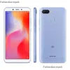 الأصلي Xiaooomiiii Redmi 6 4g Lte الهاتف الخليوي 4GB RAM 64GB Rom Helio P22 Octa Core Android 5.45 بوصة كاملة الشاشة 12.0mp 3000mAh معرف بصمة