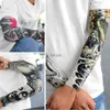 Arm-Beinlinge, fingerlose Handschuhe, 1 Paar Tattoo-Ärmel, Männer, lang, Sommer, nahtlos, Armschutz, Sonnenschutz, Abdeckung, Outdoor, Fahren, Eisseide, Damen, YQ240106