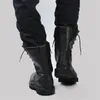 Военные ботинки со стальным носком, уличные мужские зимние ботильоны, рабочая защитная обувь на овечьем меху, охотничьи походы, мужские армейские тактические боевые ботинки 240106