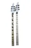 6 Strings White Headstock Electric Guitar Neck with Black TunersMaple FingerboardCan be customized as request3890591