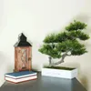 Decorative Flowers Artificial Japanese Tree In Distressed Box