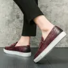 Mocassins rouges classiques à la mode, grande taille 48, chaussures confortables en cuir à enfiler, décontractées pour Hommes, 2023