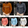 Polos pour hommes Confortable Mode Chemise élégante Confortable Coupe contrastée Manches longues Marron Mélange de coton Gris Rose