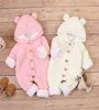 Baby Rompers Knitted Infant Boys Girls Jumpsuits Autumn Winter Soft Warm Thick Newborn Bebes Fleece Overalls 024M H08209981193