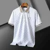 6 Colors Basic mens polo shirt men t shirt Chest Embroidery LogoFull of letters polo shirts Summer tshirts France Luxury Brand tee Man Tops Size M--XXXL