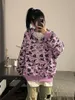 Summer sunscreen jacket statement thin hoodie women's fan leopard print sweatshirt Harajuku fashion brand casual loose y2k coat 240106
