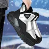 Botte de neige tendance pour hommes, basse et chaude, antidérapante, résistante à l'usure, confortable, épaisse, en peluche, chaussure en coton 240106