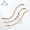 Xuping Jewelry Arrival Fashion Bracelets Group Coppy Alloy Gold Gold Clated Trendy Charm for Women Love Birthday Gift 240105