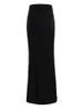 Tossy mode pour les femmes noir jupes longues taille haute mince sans couture élégant dames robe décontracté été femme Maxi jupes 240105