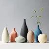 Matte Keramik Morandi Moderne dekorative Keramikkeramik | Minimale Vase | Tischdekoration 240105