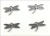 100 stuks veel Dragonfly legering bedels hangers retro sieraden maken DIY sleutelhanger oude zilveren hanger voor armband oorbellen 14x18m3043708