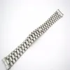 CARLYWET 20mm Whole Solid Curved End Screw Links Deployment Clasp Stainless Steel Wrist Watch Band Bracelet Strap307I